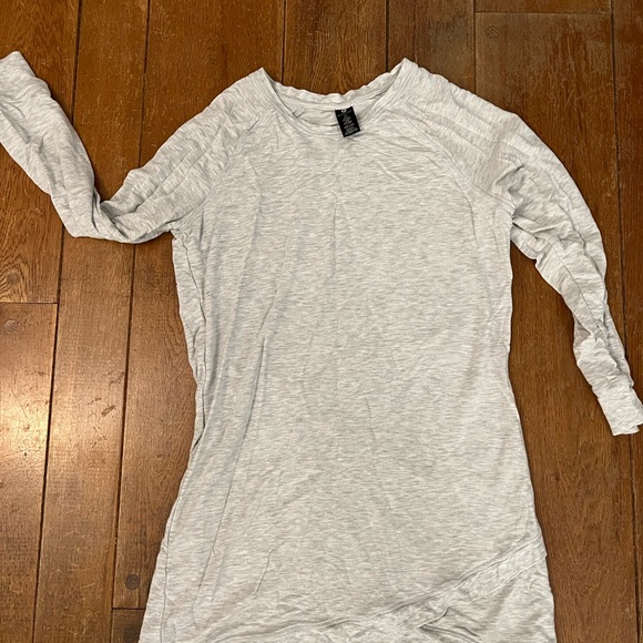 Active Life Heather Grey Long Sleeve sweater tunic dress - Picture 3 of 7